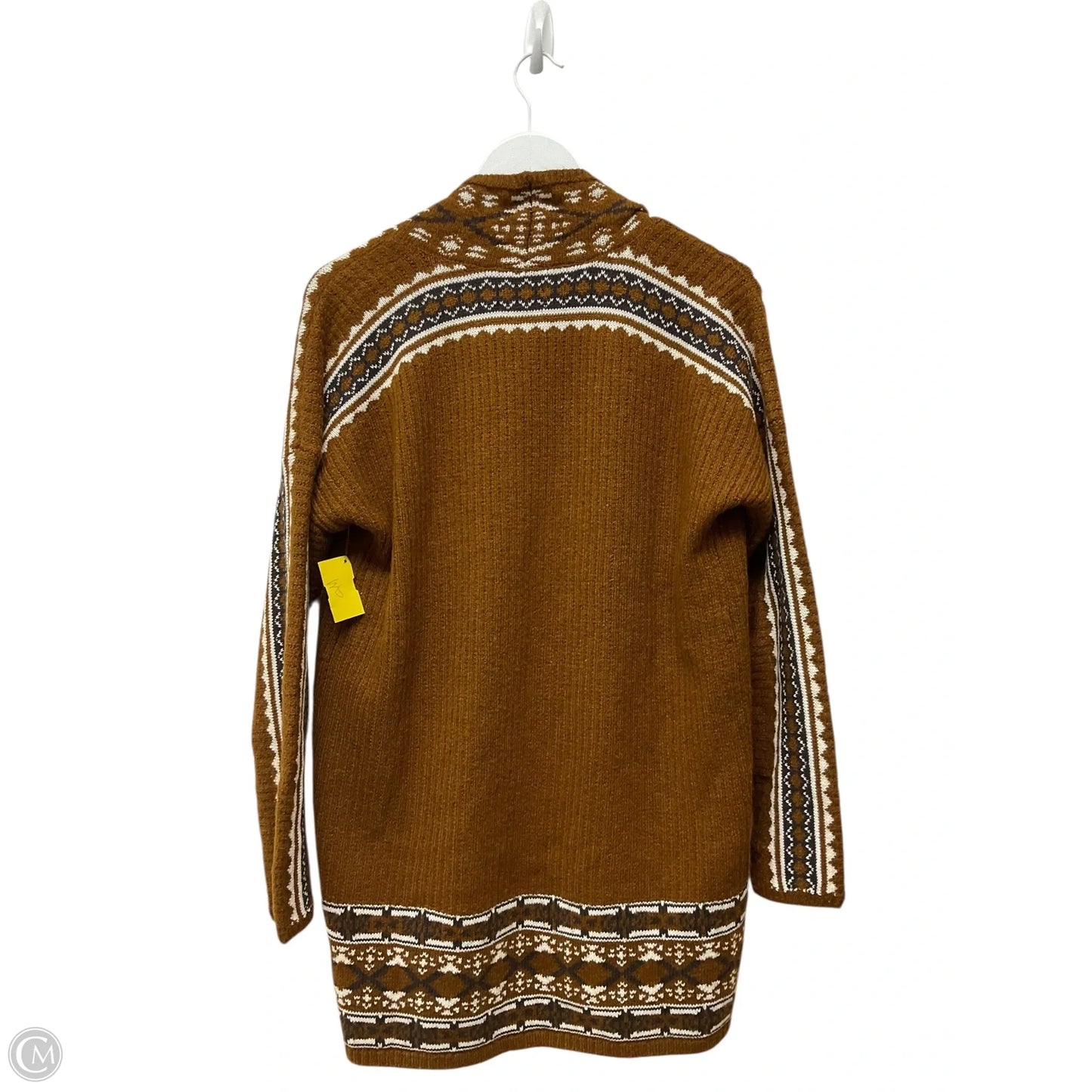 Sweater Cardigan By Lucky Brand In Brown, Size: S