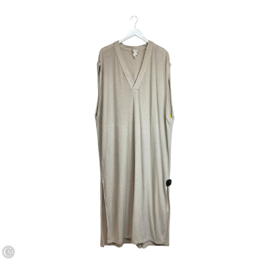 Dress Casual Maxi By H&m In Tan, Size: Xxl