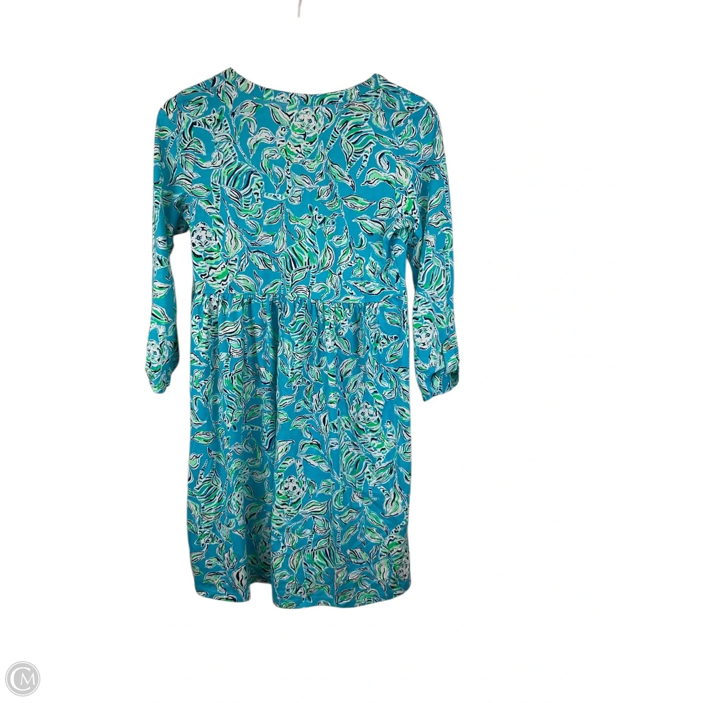 Dress Designer By Lilly Pulitzer In Blue & Green, Size: Xs