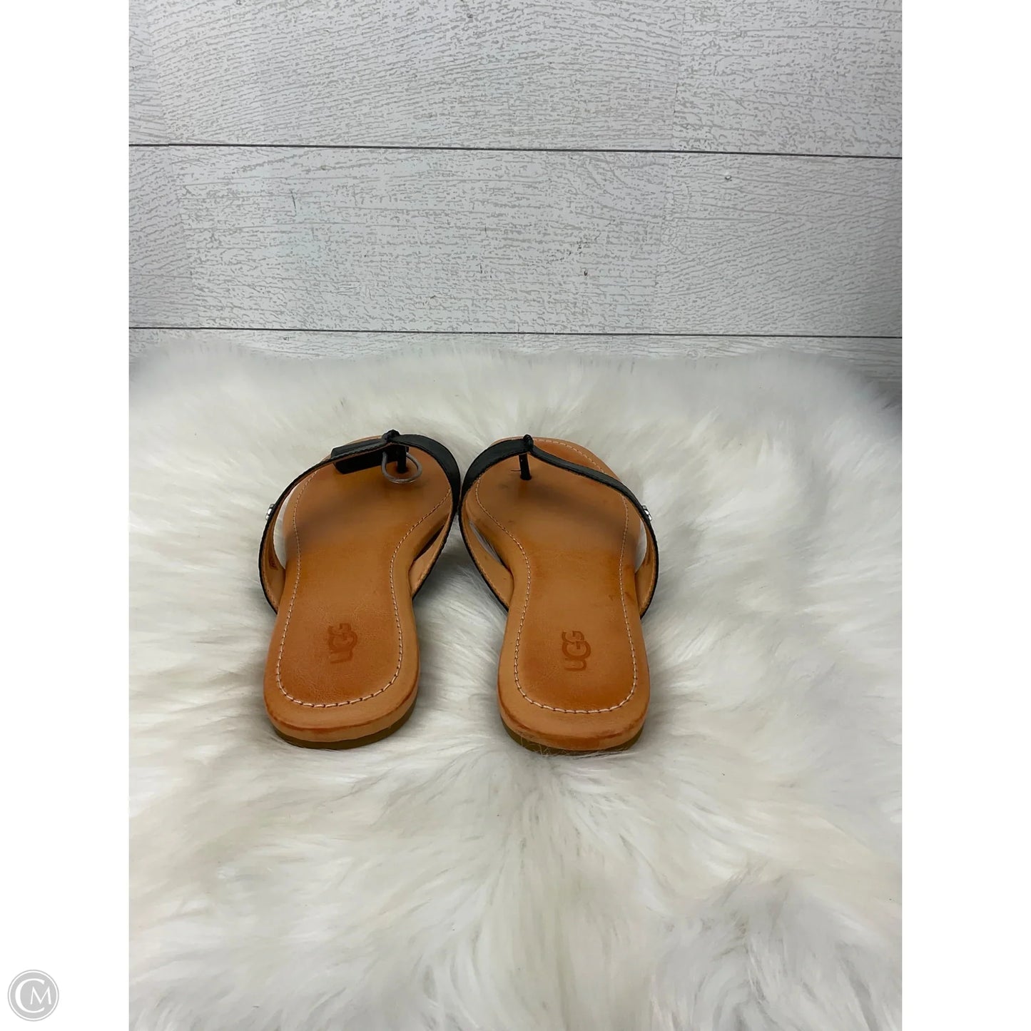 Sandals Designer By Ugg In Tan, Size: 8