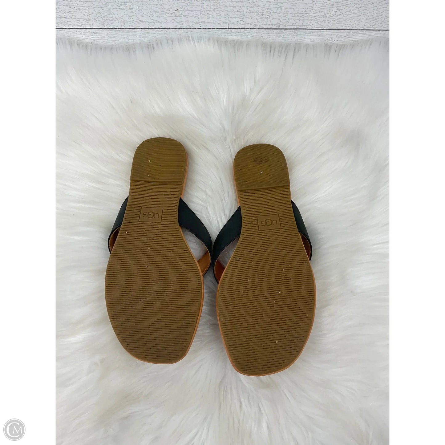 Sandals Designer By Ugg In Tan, Size: 8