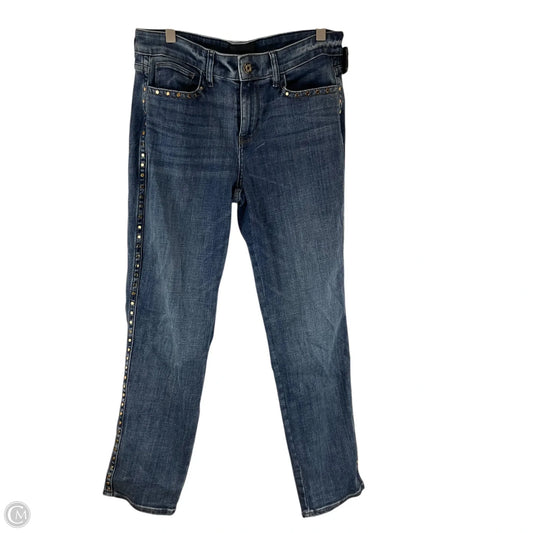 Jeans Straight By White House Black Market In Blue Denim, Size: 2