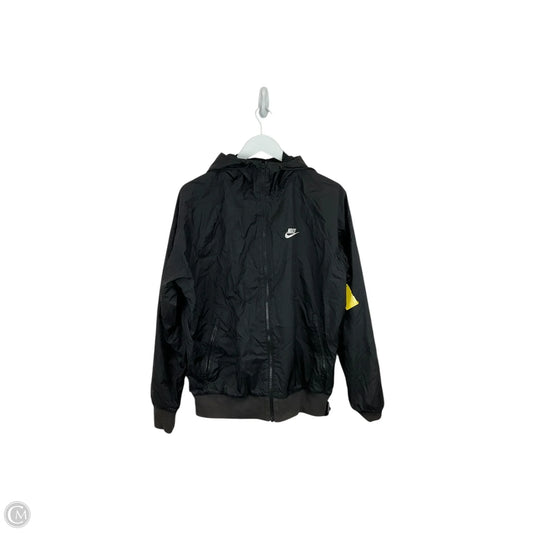 Jacket Windbreaker By Nike Apparel In Black, Size: S