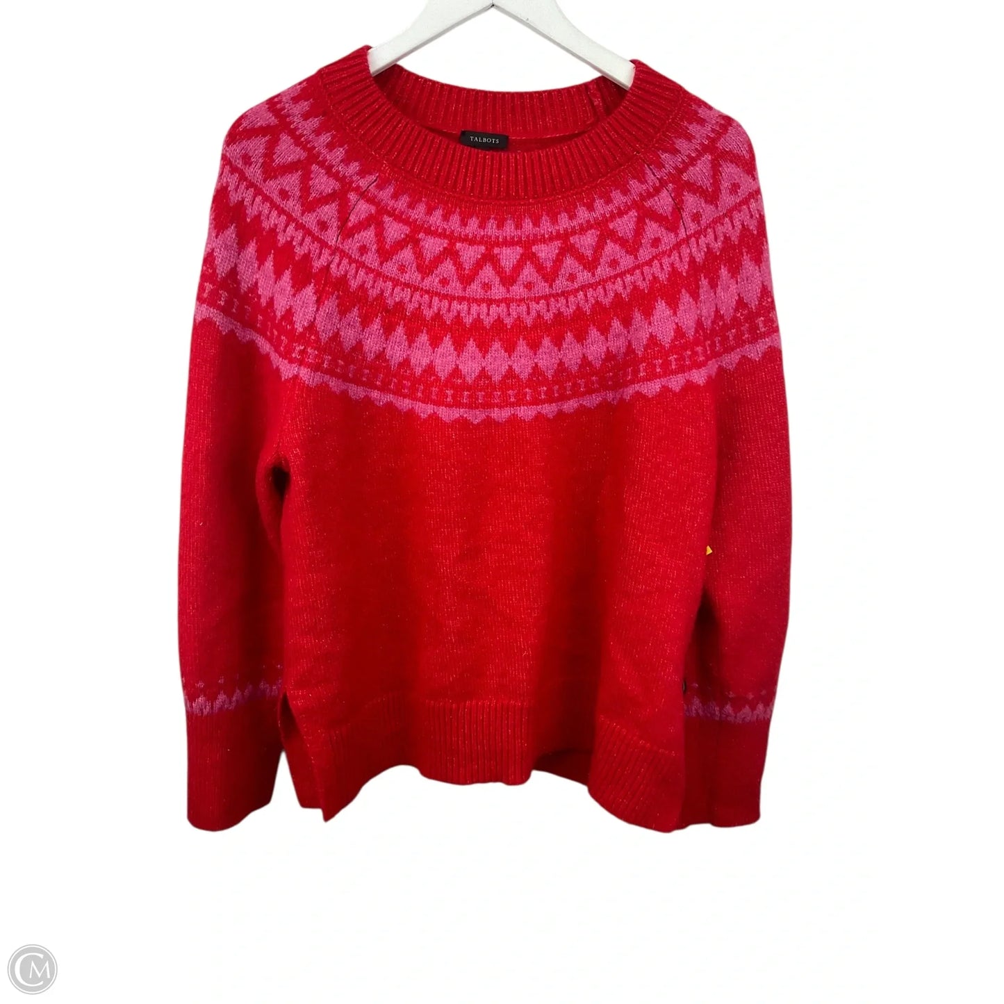 Sweater By Talbots In Red, Size: Xl