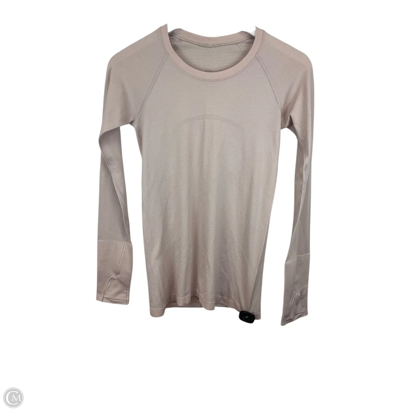 Athletic Top Long Sleeve Collar By Lululemon In Pink, Size: S