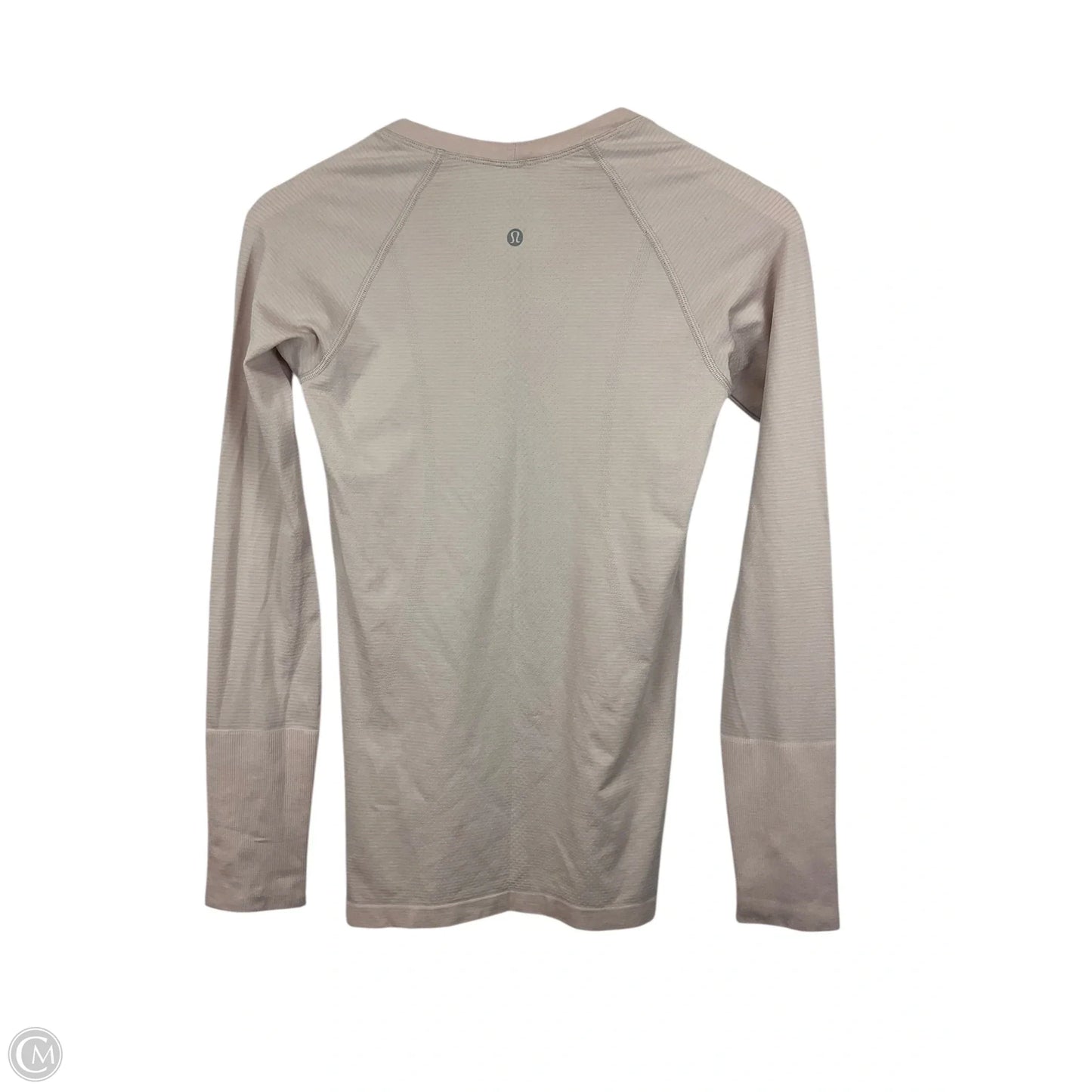 Athletic Top Long Sleeve Collar By Lululemon In Pink, Size: S