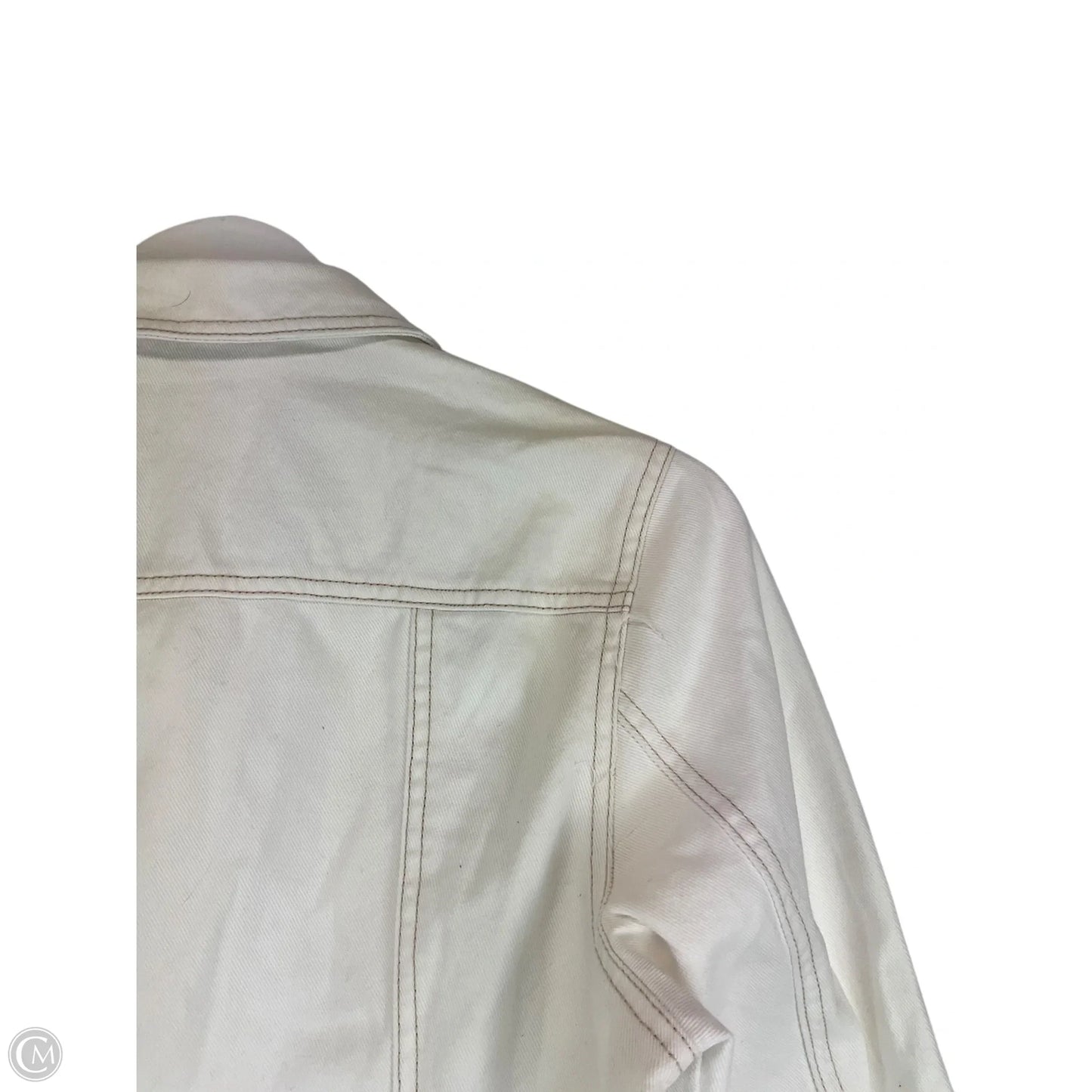 Dress Designer By Frye In White Denim, Size: M