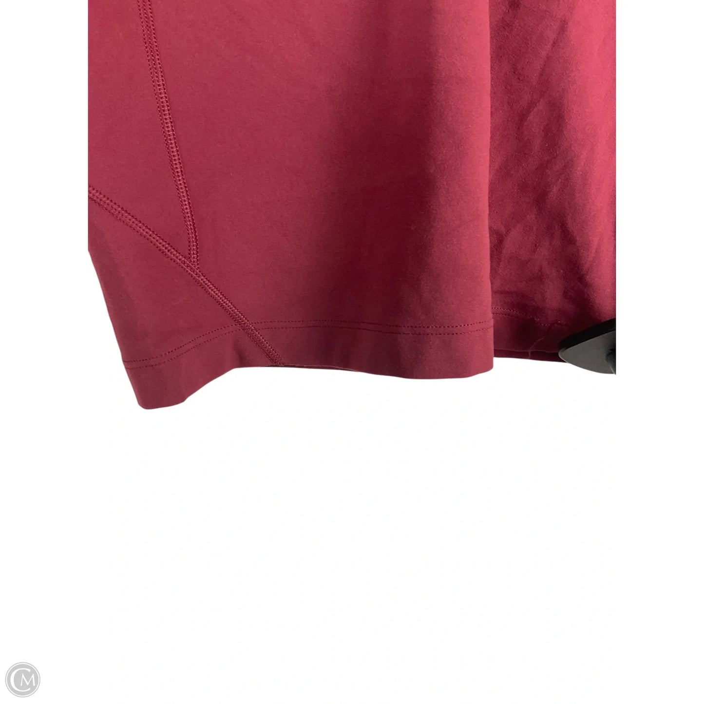 Athletic Top Long Sleeve Collar By Lululemon In Red, Size: 6