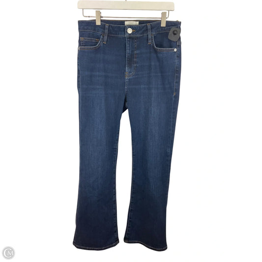 Jeans Flared By Frame In Blue Denim, Size: 6