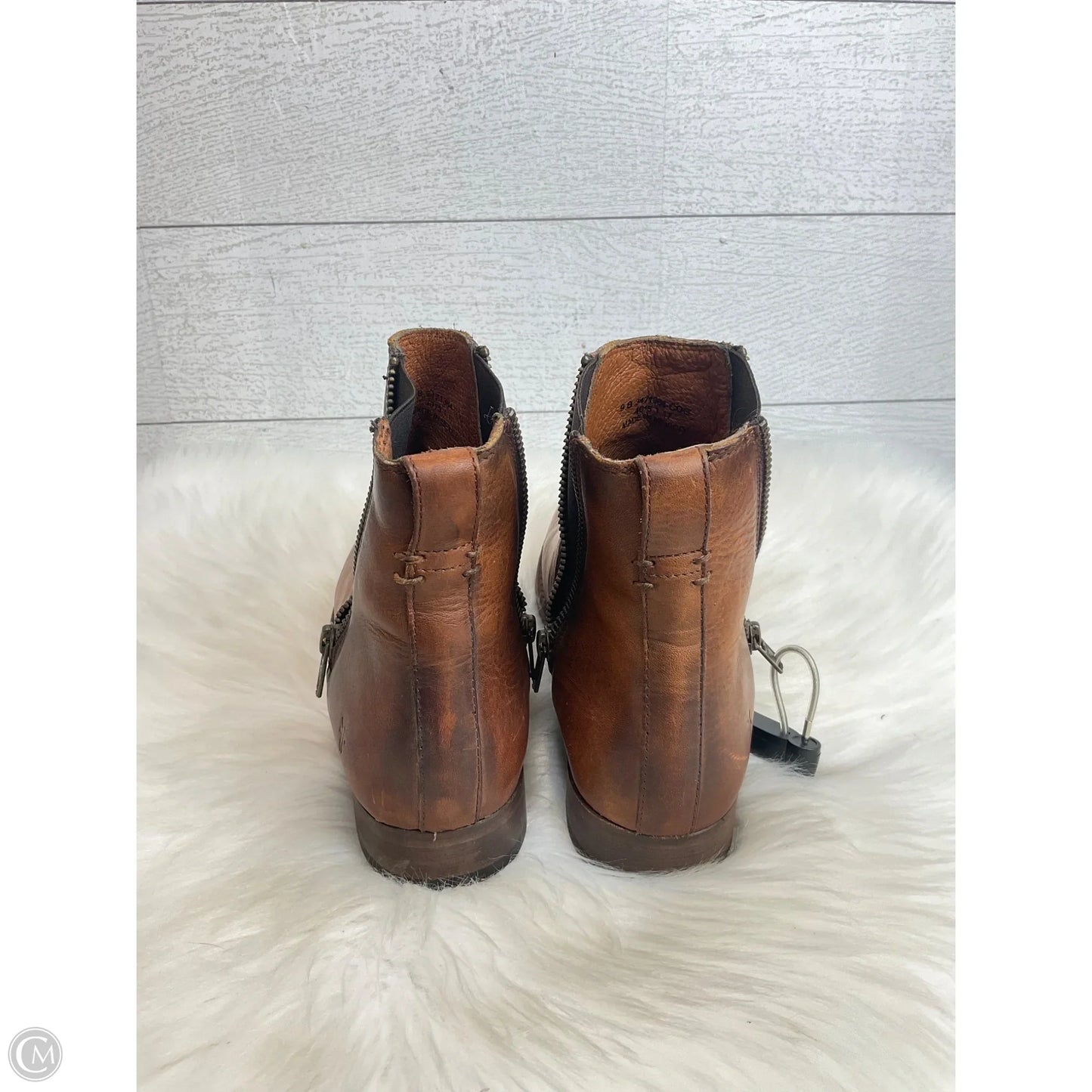 Boots Designer By Frye In Brown, Size: 9