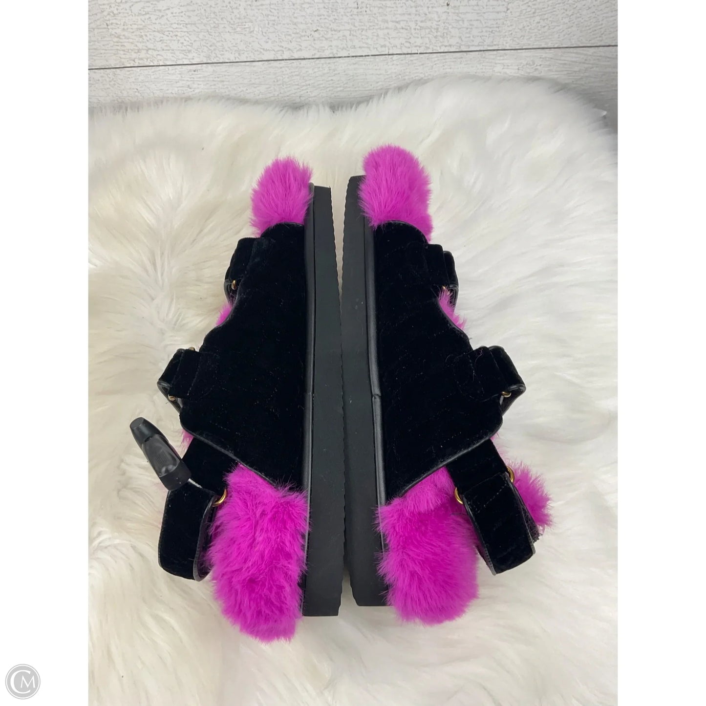 Shoes Designer By Kurt Geiger In Black & Pink, Size: 8