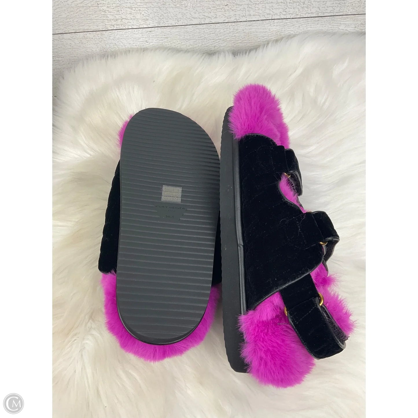 Shoes Designer By Kurt Geiger In Black & Pink, Size: 8