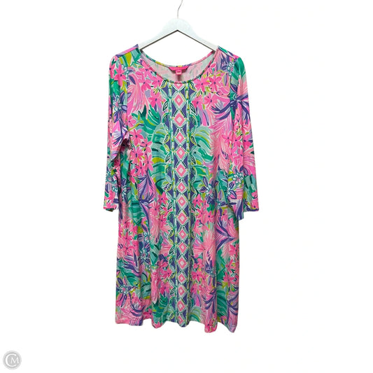 Dress Designer By Lilly Pulitzer In Pink & Purple, Size: Xxl