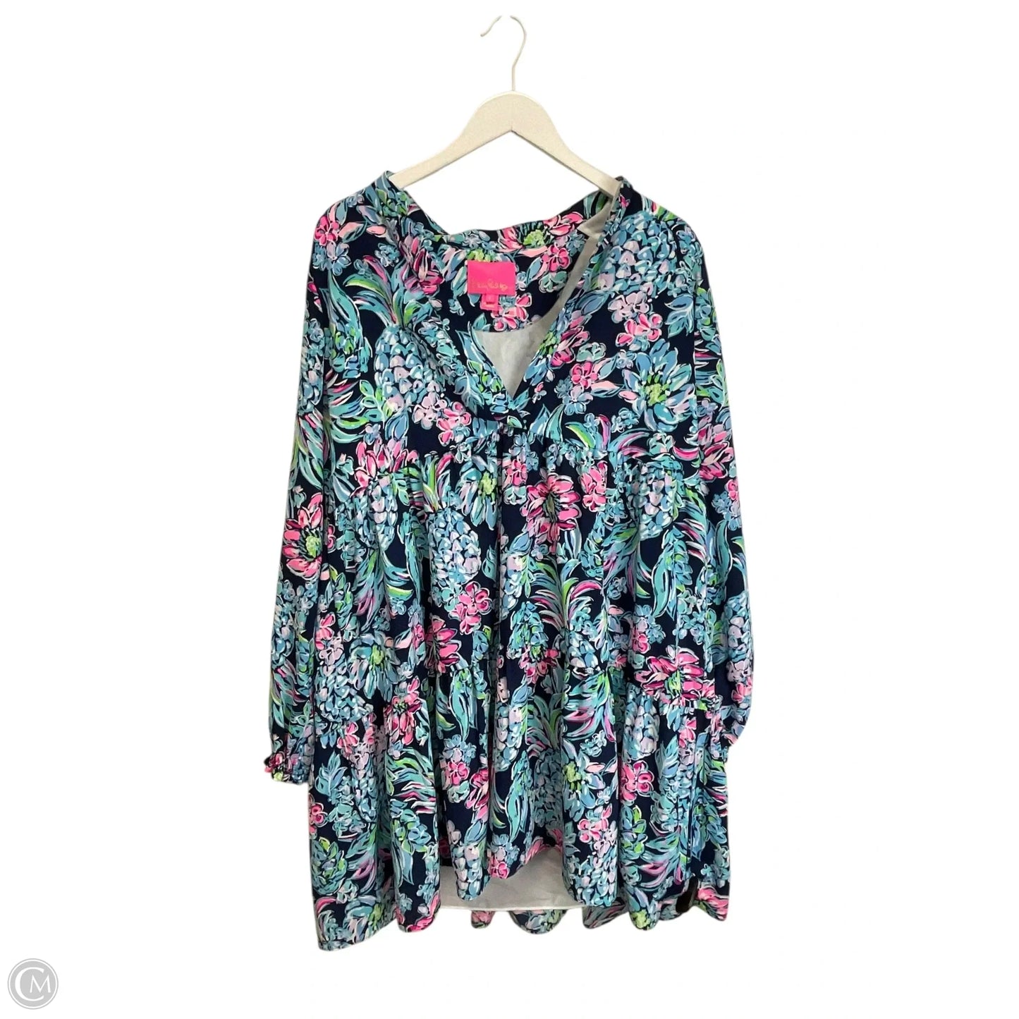 Dress Designer By Lilly Pulitzer In Navy, Size: L