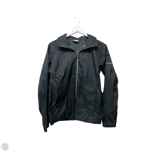 Coat Raincoat By Columbia In Black, Size: M