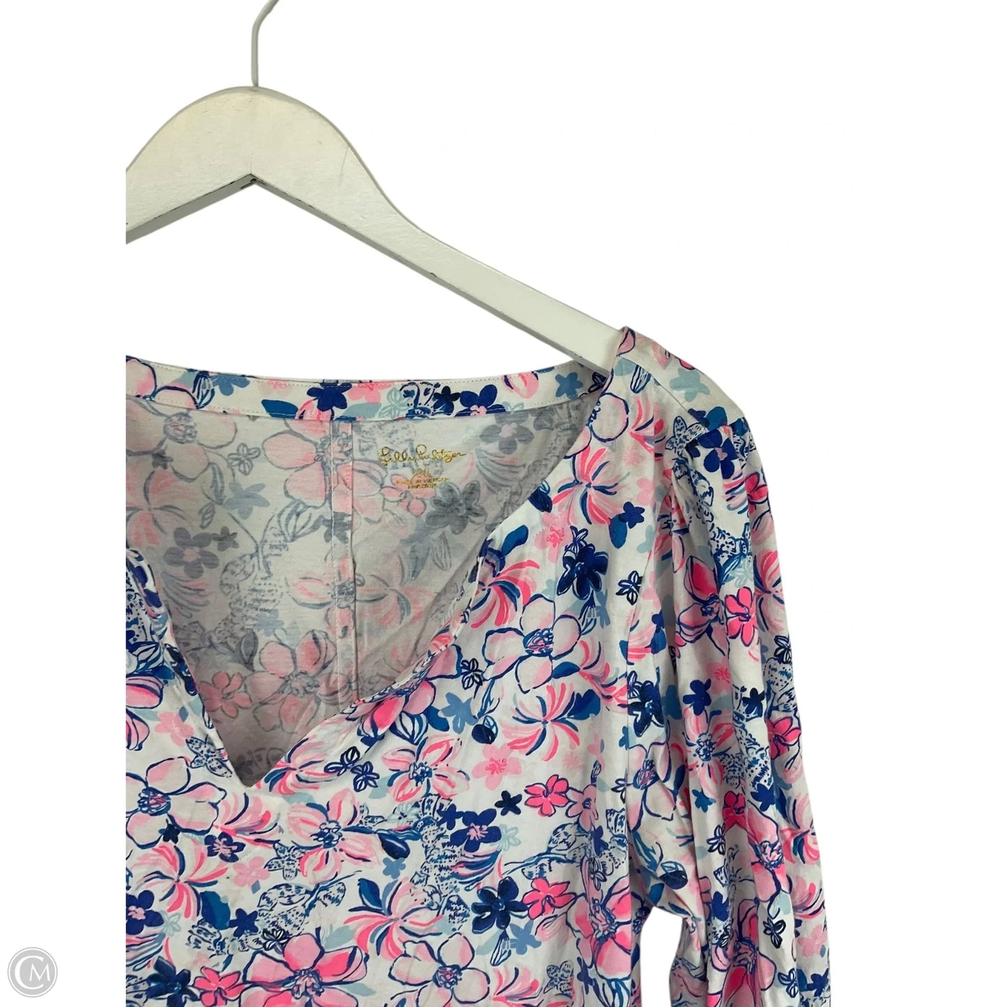 Dress Designer By Lilly Pulitzer In Blue & Pink, Size: Xxl