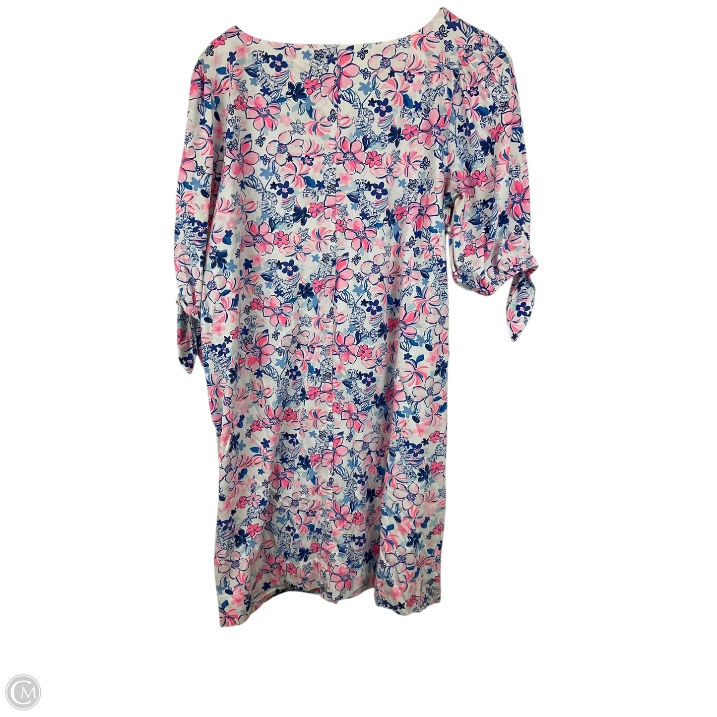 Dress Designer By Lilly Pulitzer In Blue & Pink, Size: Xxl