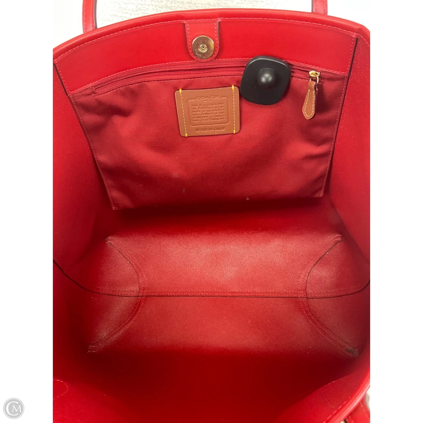 Handbag Designer By Coach, Size: Large