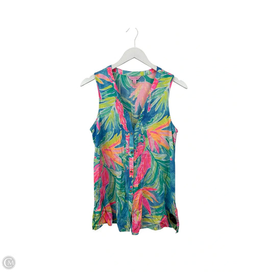 Top Sleeveless Designer By Lilly Pulitzer In Blue, Size: S