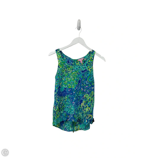 Top Sleeveless Designer By Lilly Pulitzer In Blue, Size: Xs