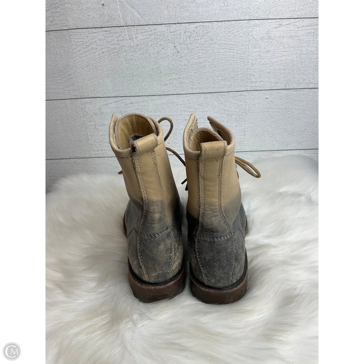 Boots Designer By Frye In Taupe, Size: 7.5