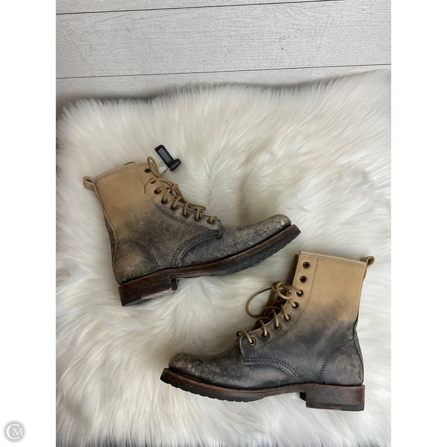 Boots Designer By Frye In Taupe, Size: 7.5