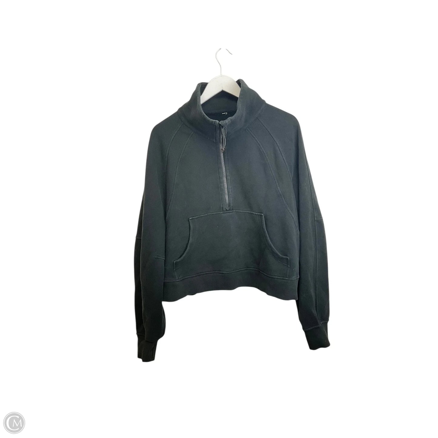 Athletic Jacket By Lululemon In Black, Size: Xl