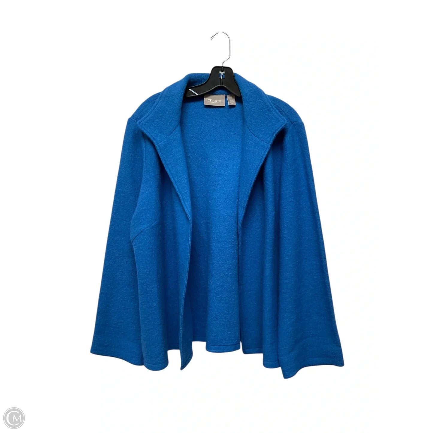 Sweater Cardigan By Chicos In Blue, Size: L