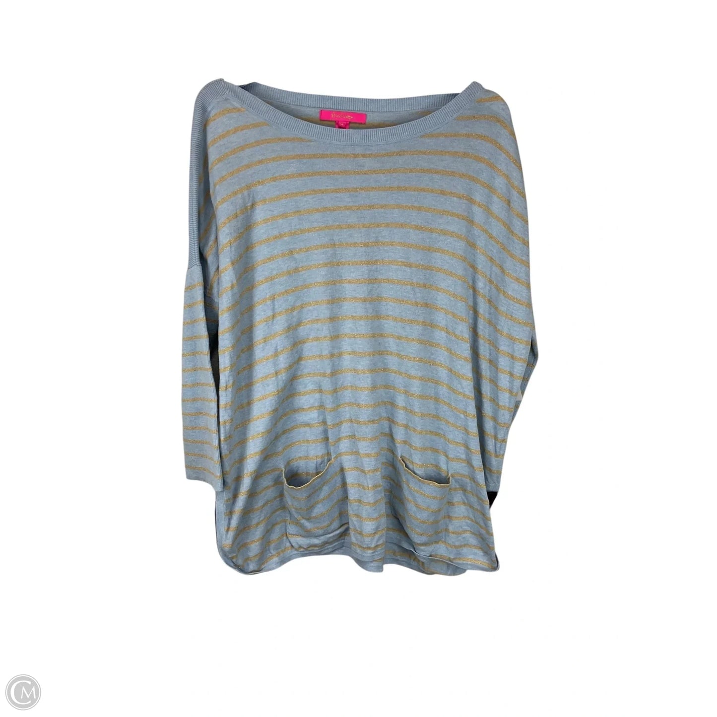 Top Long Sleeve Designer By Lilly Pulitzer In Striped Pattern, Size: M