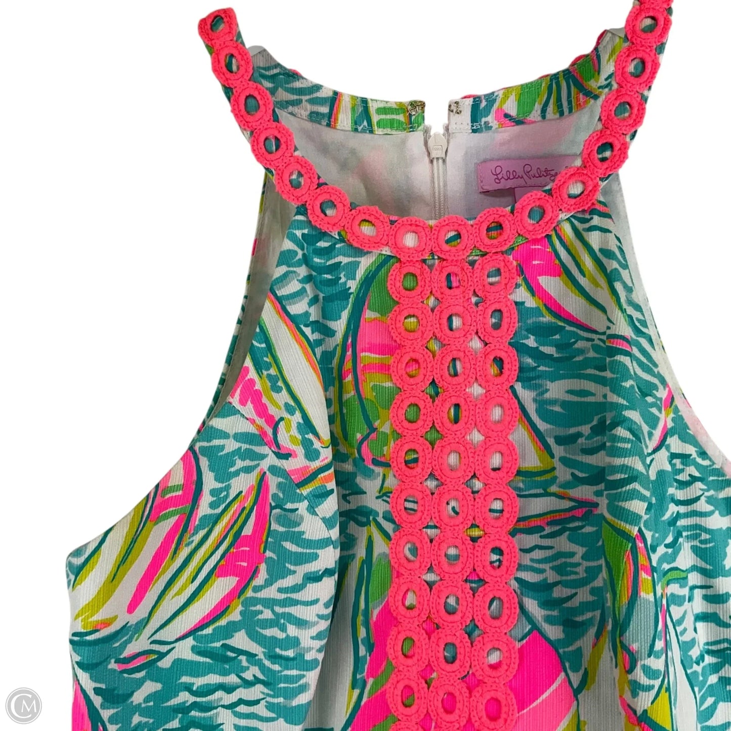 Dress Designer By Lilly Pulitzer In Teal, Size: 0