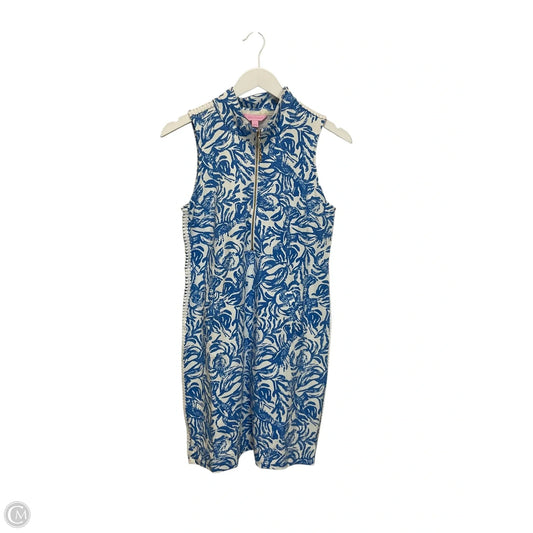 Dress Designer By Lilly Pulitzer In Blue & White, Size: S