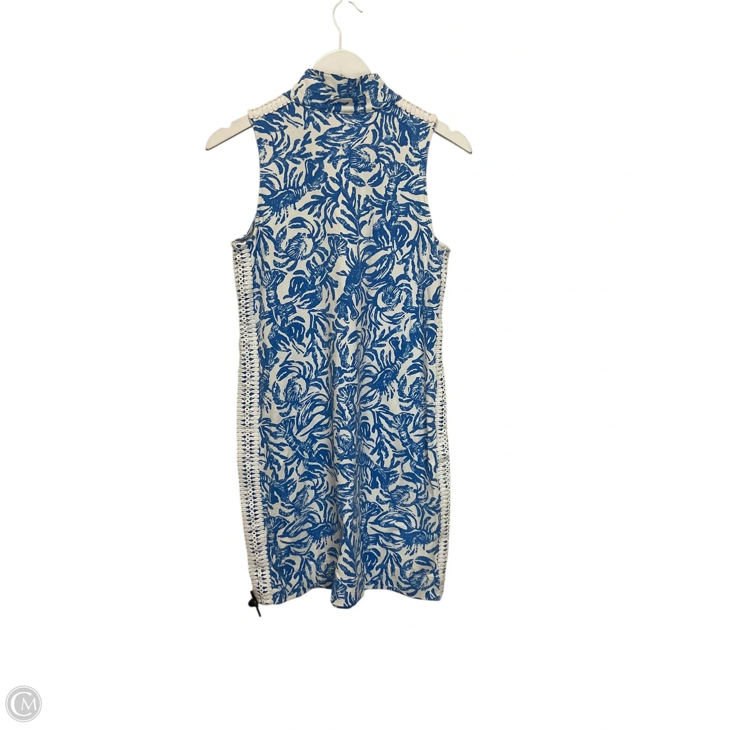 Dress Designer By Lilly Pulitzer In Blue & White, Size: S