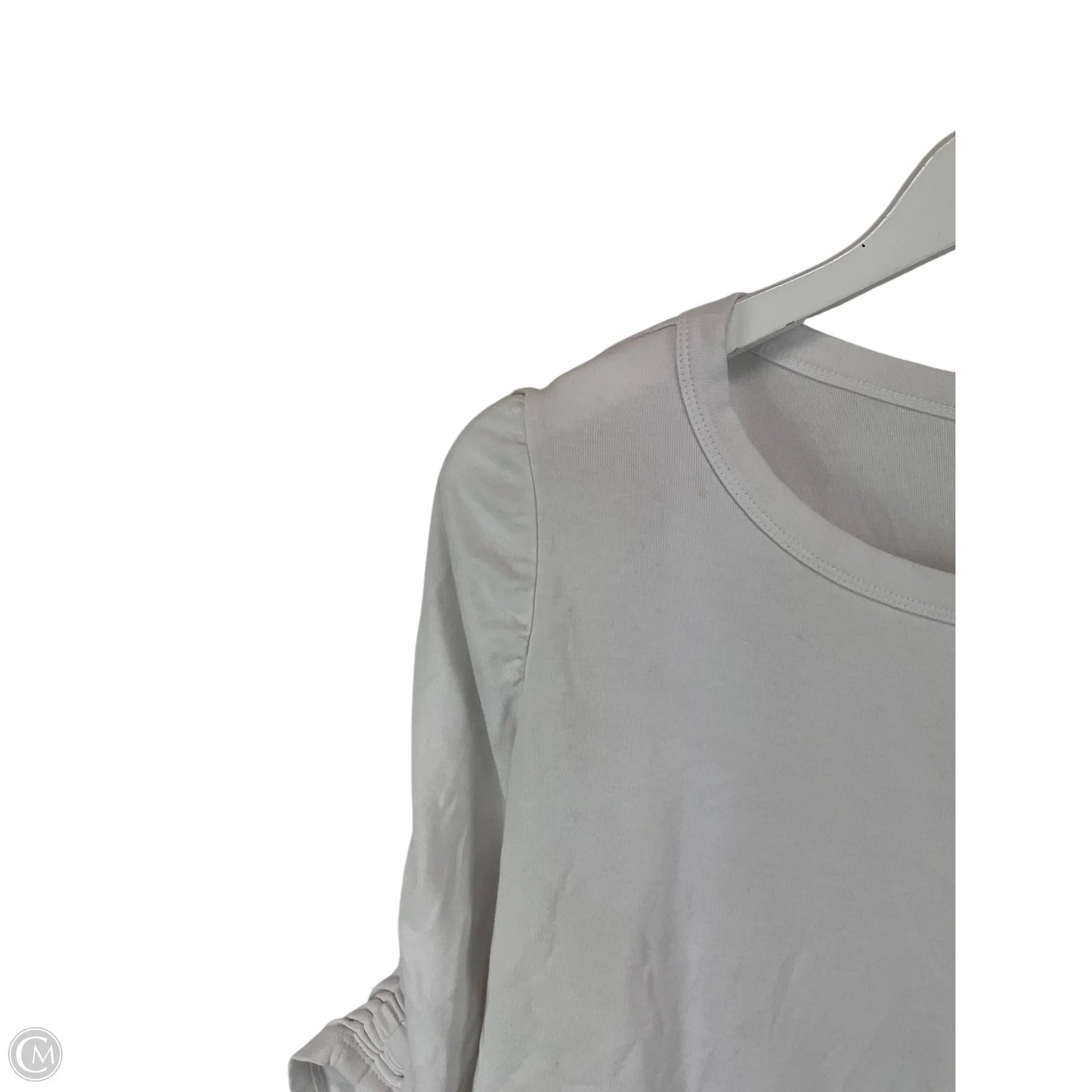 Top Short Sleeve Designer By Lilly Pulitzer In White, Size: L