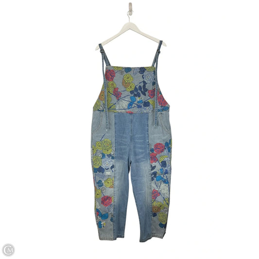 Overalls By Clothes Mentor In Blue Denim, Size: 12