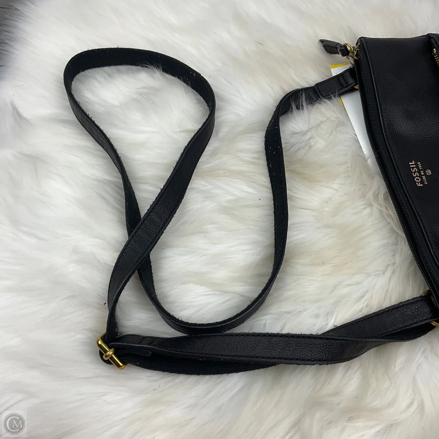 Crossbody Leather By Fossil, Size: Small