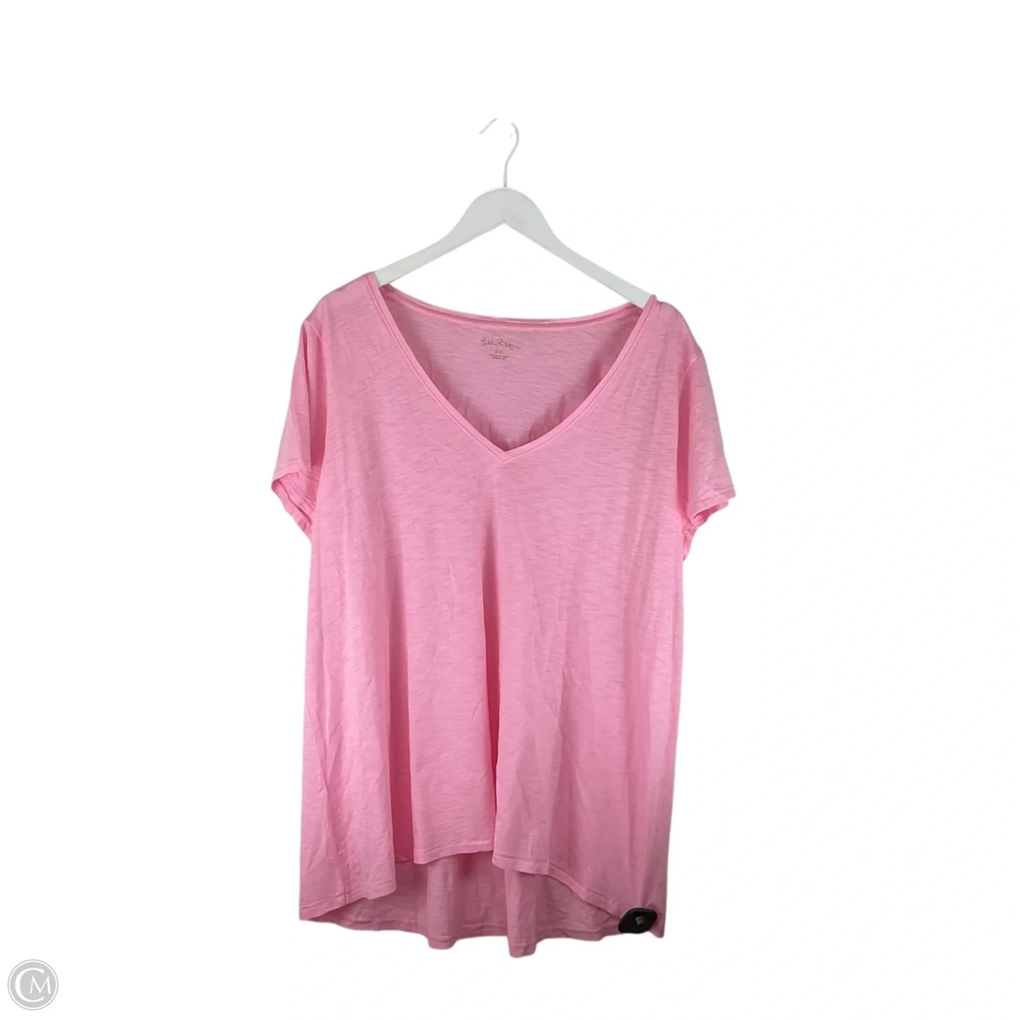 Top Short Sleeve Designer By Lilly Pulitzer In Pink, Size: Xxl