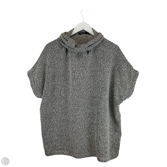 Sweater Short Sleeve By Doe & Rae In Grey, Size: S