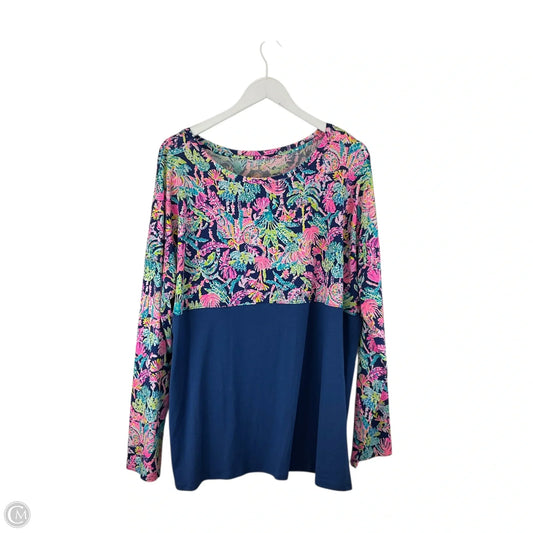 Top Long Sleeve Designer By Lilly Pulitzer In Multi-colored, Size: Xxl