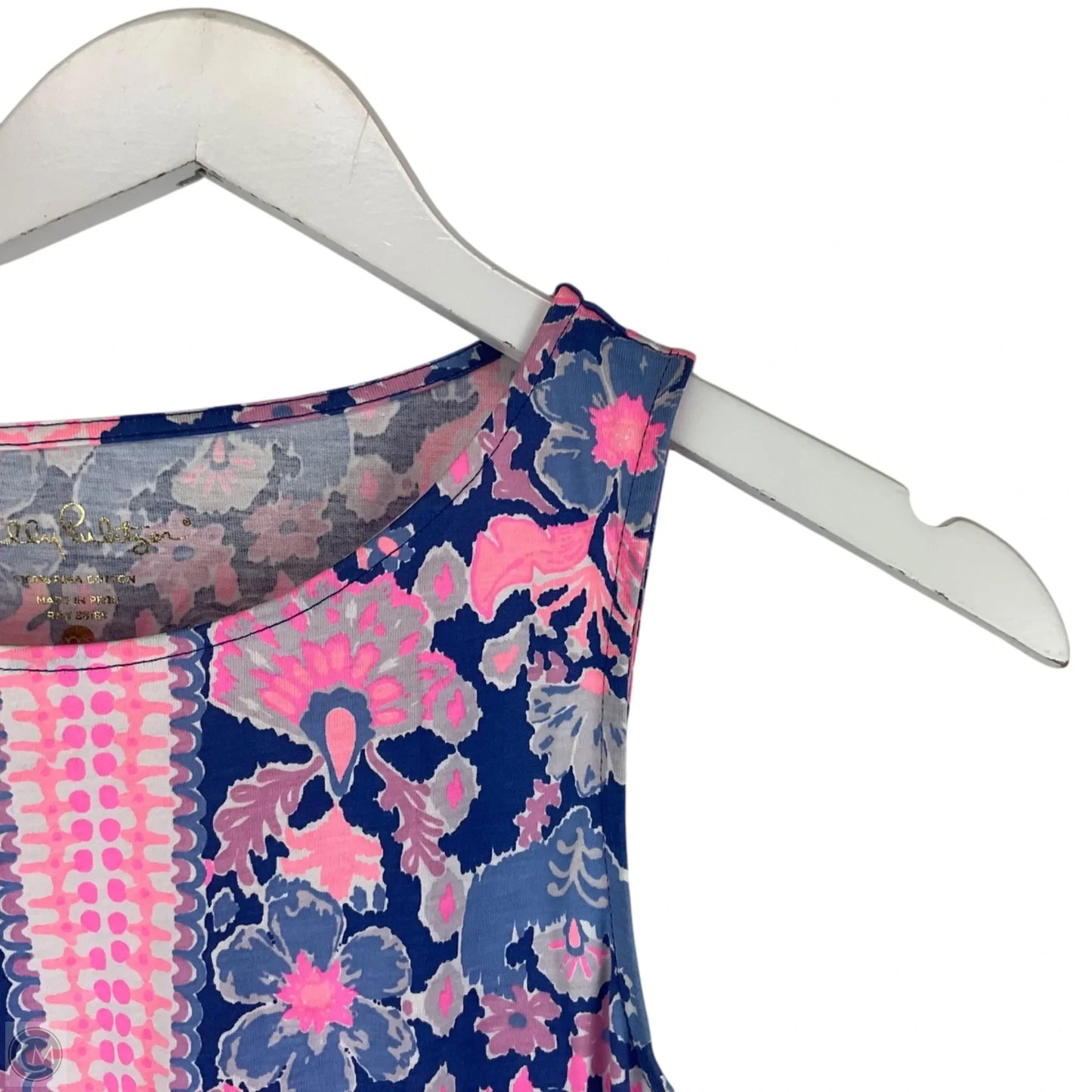 Dress Designer By Lilly Pulitzer In Blue & Pink, Size: Xxs