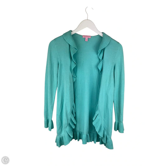 Sweater Cardigan Designer By Lilly Pulitzer In Blue, Size: Xs