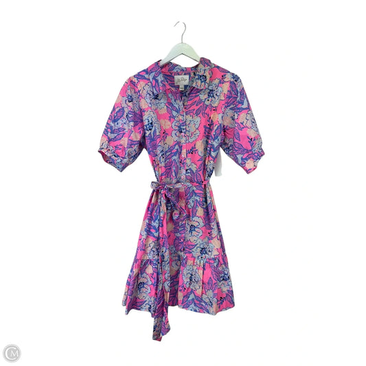 Dress Designer By Lilly Pulitzer In Blue & Pink, Size: 16