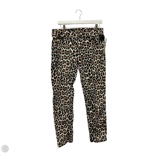 Pants Designer By Kate Spade In Animal Print, Size: 12