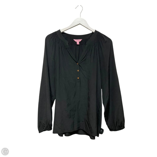 Top Long Sleeve Designer By Lilly Pulitzer In Black, Size: Xl