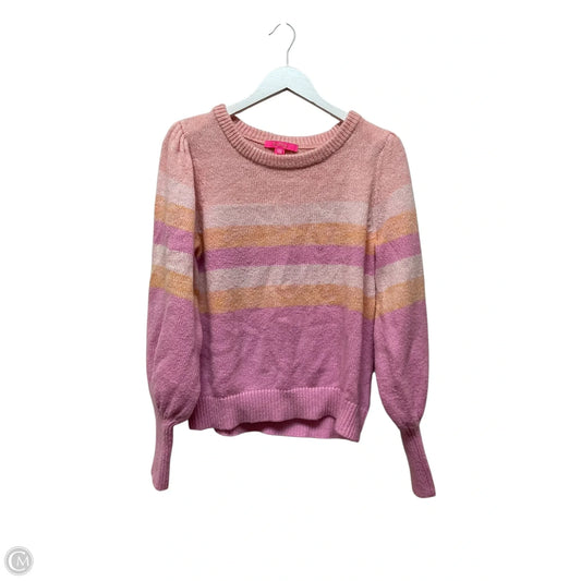 Sweater Designer By Lilly Pulitzer In Pink & Purple, Size: Xl