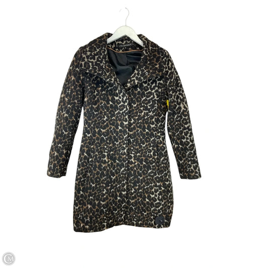 Coat Peacoat By Via Spiga In Animal Print, Size: 8