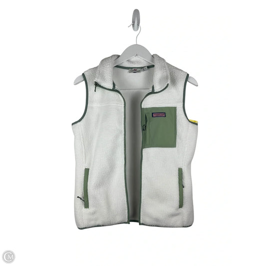 Vest Faux Fur & Sherpa By Vineyard Vines In White, Size: S
