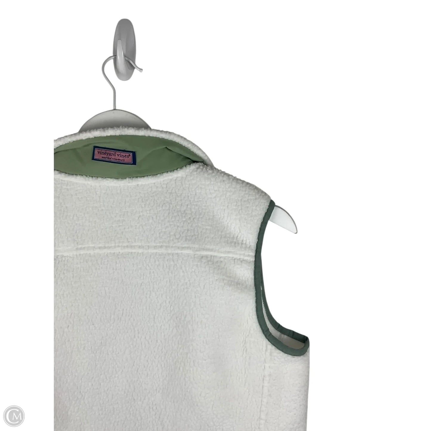 Vest Faux Fur & Sherpa By Vineyard Vines In White, Size: S