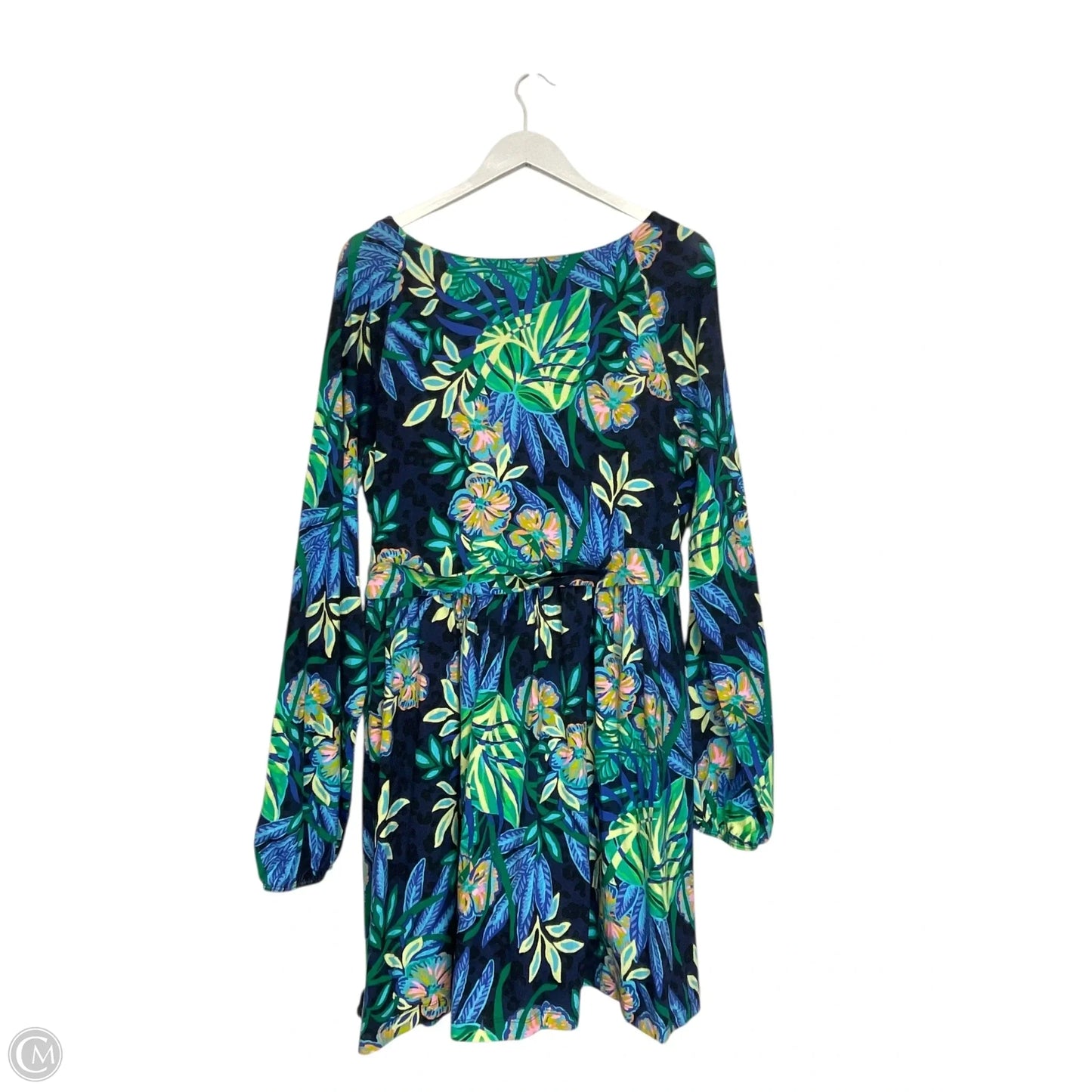 Dress Designer By Lilly Pulitzer In Blue & Green, Size: Xl