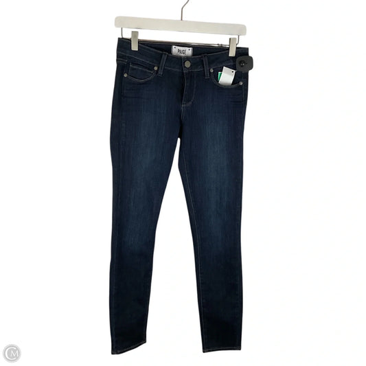 Jeans Skinny By Paige In Blue Denim, Size: 2