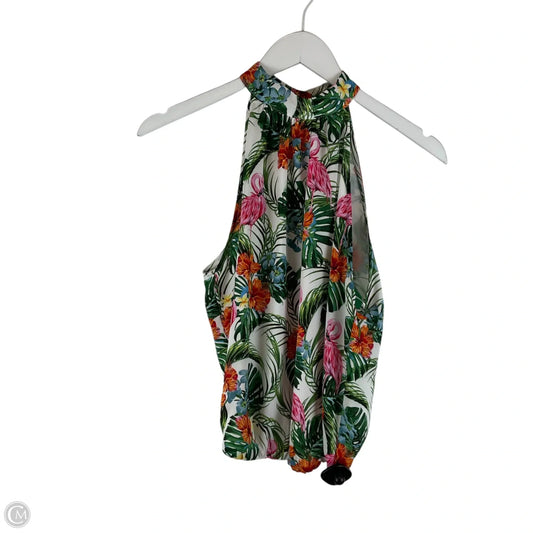 Top Sleeveless By Rachel Zoe In Tropical Print, Size: S
